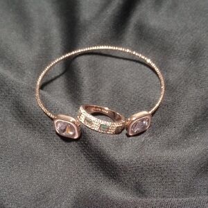 Elegant Gold and Silver Women's Jewelry Set